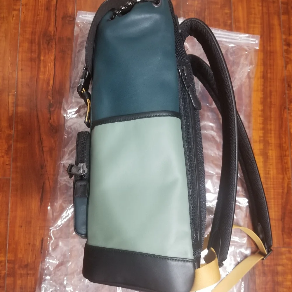 Coach Track Backpack In Colorblock With Coach Patch - Picture 6 of 16